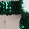 1 Yard 1.5" Emerald Green Stretch Sequin Ribbon Trim Ideal for costumes and accessories
